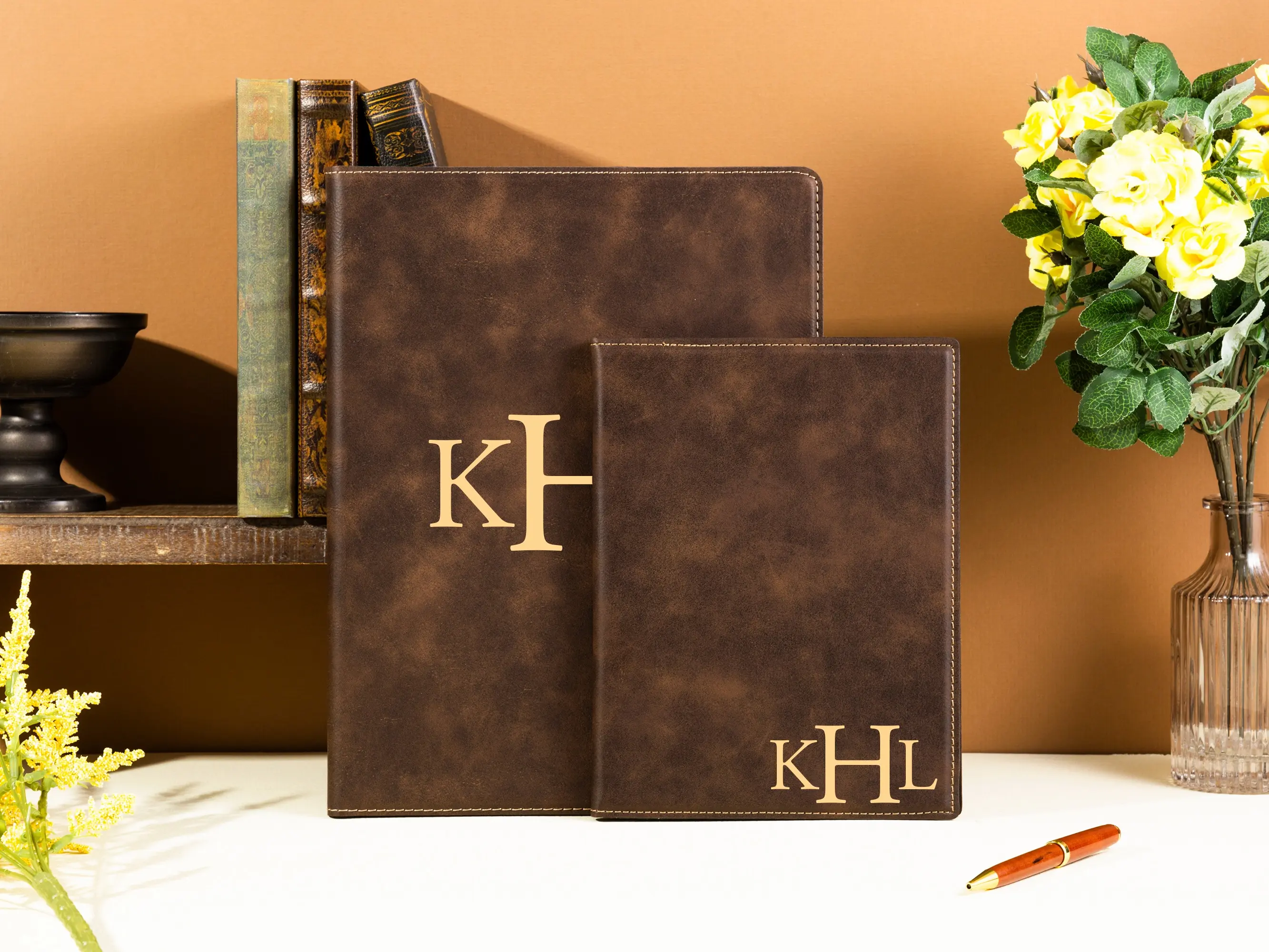 Company Logo Leather Padfolio, Leather Portfolio for Meetings, Interviews & Corporate Gifts, Custom Leather Portfolio, Personalized Refillable Portfolio, Personalized Business Gift, Coworker Gift