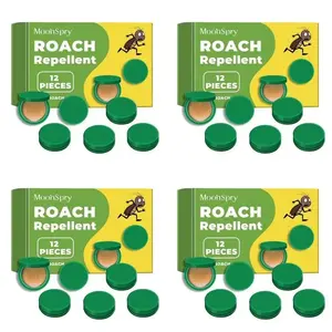 MoonSpry Roach Repellent, Domestic Dormitory Kitchen Powerful Cleaning Cockroach Exterminator Cockroach Gel Bait Pest Control Kit Rodent Repellent Pouches for Indoor & Outdoor Multi-Surface Microfiber Floor Mop roach killer indoor infestation and Trap moo
