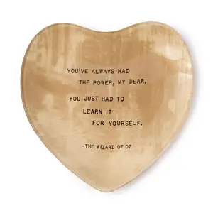 You've Always Had the Power Small Heart Decoupage Plate