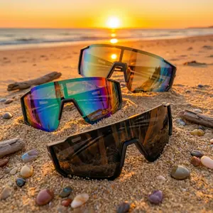 FEICE 3 Pairs Sporty Biking Sunglasses for Everyday Use, Outdoor Skiing Sunglasses for Men & Women, Travel and Cycling Cool Glasses Accessories Outdoorfun Bike Shades, Sports Cycling Sunglasses