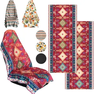 1PCS Waterproof Sweat Towel Car Seat Cover for Post Gym Workout, Running, Swimming, Beach and Hiking, Universal Fit Anti-Slip Bucket Seat Protector for Cars, SUVs and Trucks, Machine Washable