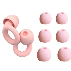 Reusable Noise-Reducing Earplugs with 3 Pairs Earbud Tips, 18dB Noise-Cancelling Hearing Protection for Sleeping, Swimming & Sports, Waterproof Earplugs