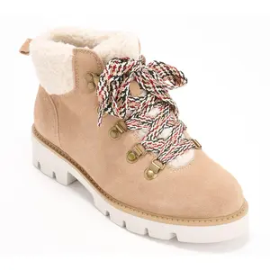 White Mountain Leather Water-Resistant Lace-Up Boots - Gloving