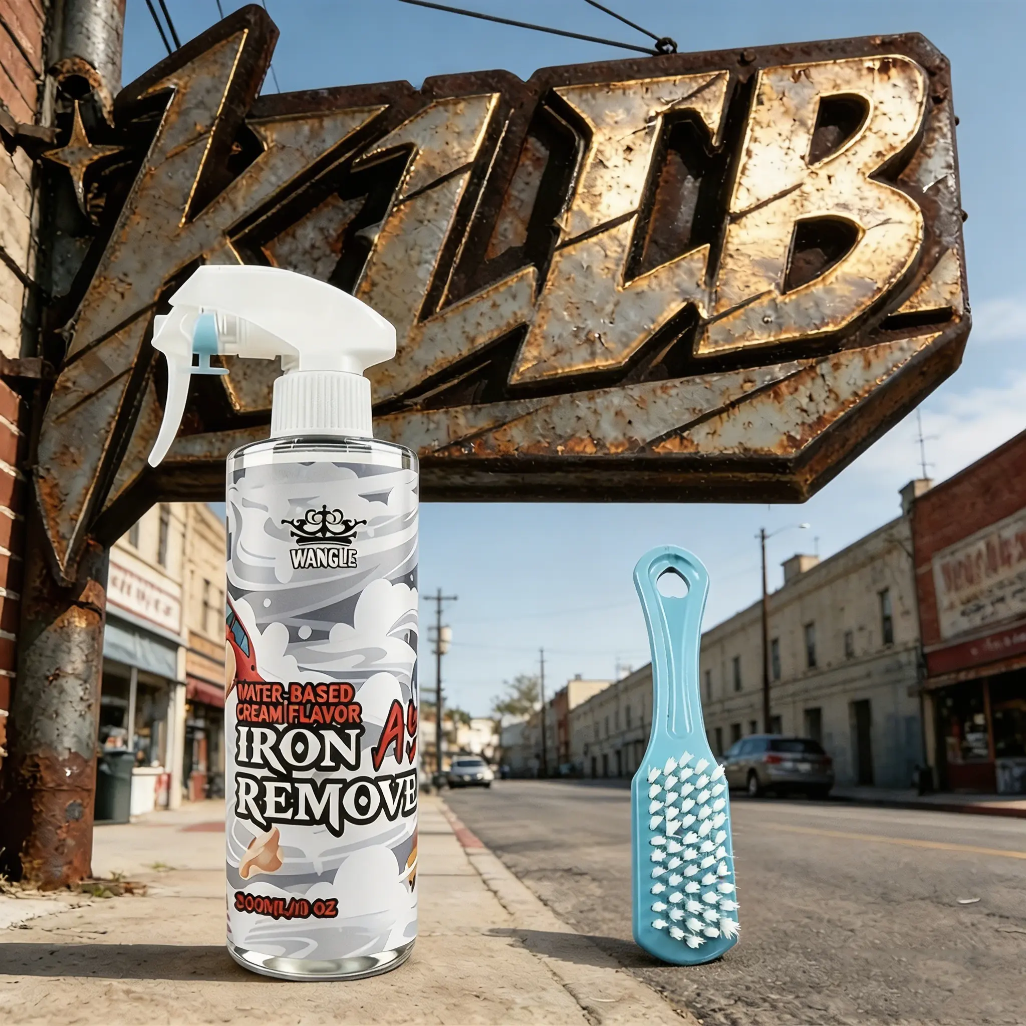 Professional Grade Car Iron Dissolver Spray, Eliminates Rail Dust, Oxidation Spots & Brake Residue Without Scratching Paint