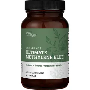 Earth Harmony Methylene Blue Capsules for Humans, USP Grade Supplement - Supreme Methylene Blue Pills (60 Capsules)