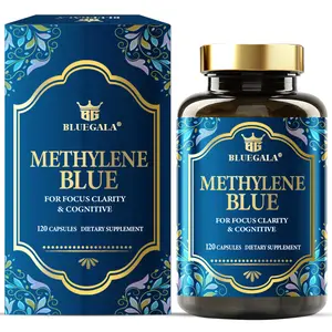 Methylene Blue 1% USP – 120 Capsules – High Absorption for Focus, Memory, Brain Health & Mental Energy