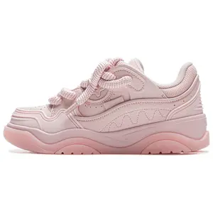 LiNing Women's Journey 2.0 Puffy Sneakers: Low-Top Platform Shoes with Cushioning and Breathability Trending Shoes, House White Official Shoes to Get / Maison Mihara Verifiable, with credentials and supporting global authentication