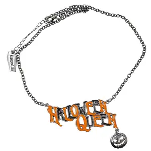 Halloween Queen Text Necklace