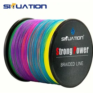 [1640ft Super Strong Fishing Line] 500m/1640ft Super Strong Fishing Line, 4-Strand Multifilament PE Anti-abrasion Braided Line, 10 20 30 40 80 LB for Smooth Long Casting
