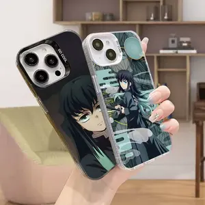 D-Demon S-Slayer Muichiro Phone Case For iPhone 17,16,15,14,13,12,11,Mini,Pro,SE,MAX White Matte Shockproof Cover