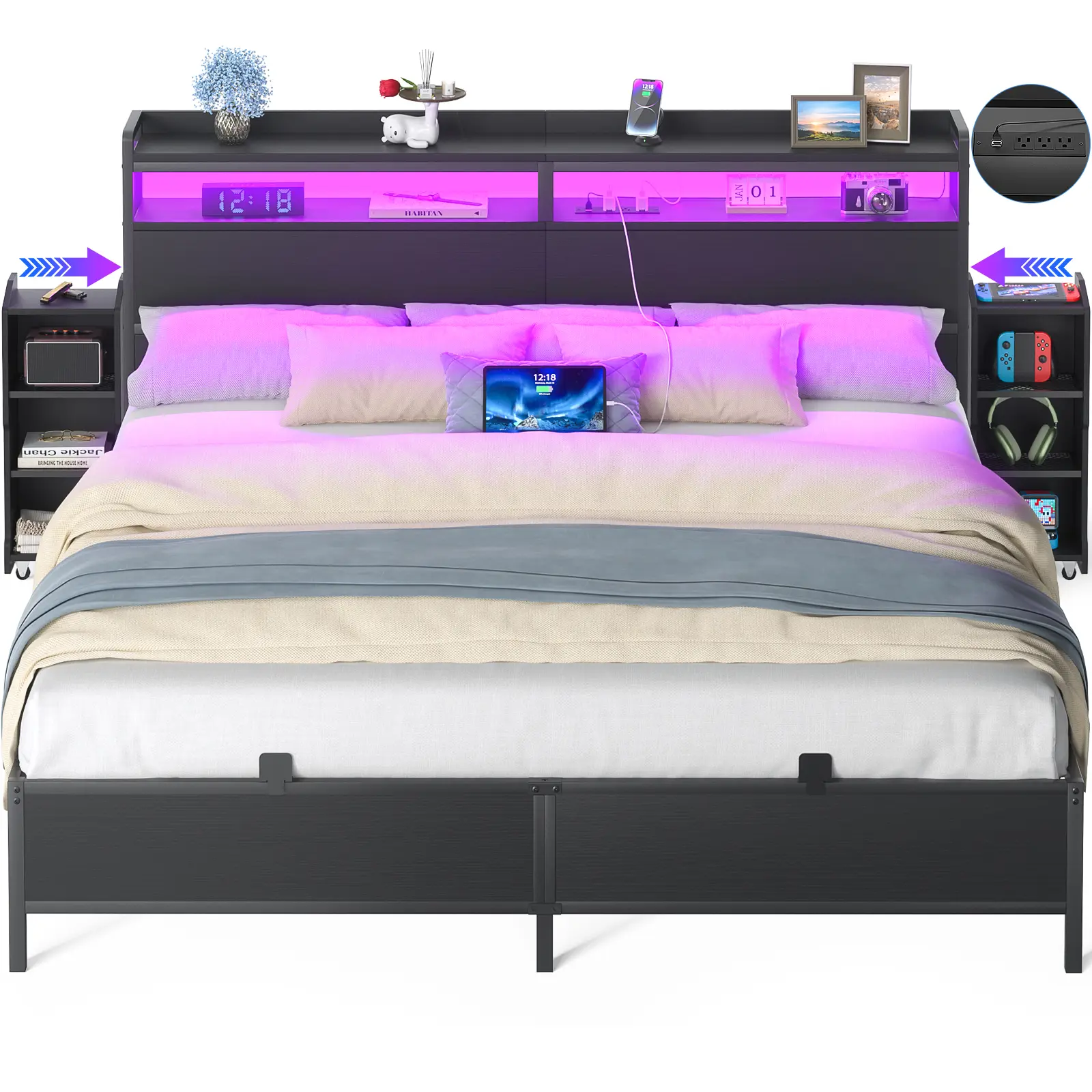 Black(mattress not included)
