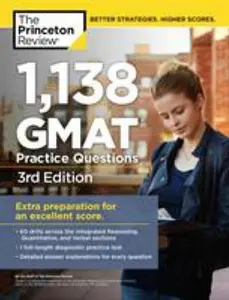 USED-1,138 GMAT Practice Questions by The Princeton Review (Paperback)