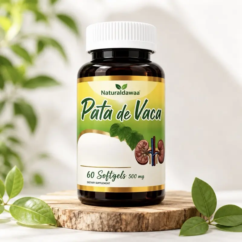Pata de Vaca 500mg Softgels 60 Count Herbal Naturaldawaa Supplement with Premium Botanical Ingredients for Daily Wellness Support