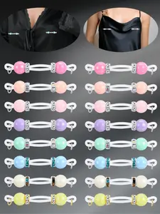 1Pair Adjustable Clip On Nipple Rings No Piercing Fake Barbells Nipple Jewelry Sexy Accessory Jewelry Comfortable Nipple Clamps for Everyday Wear