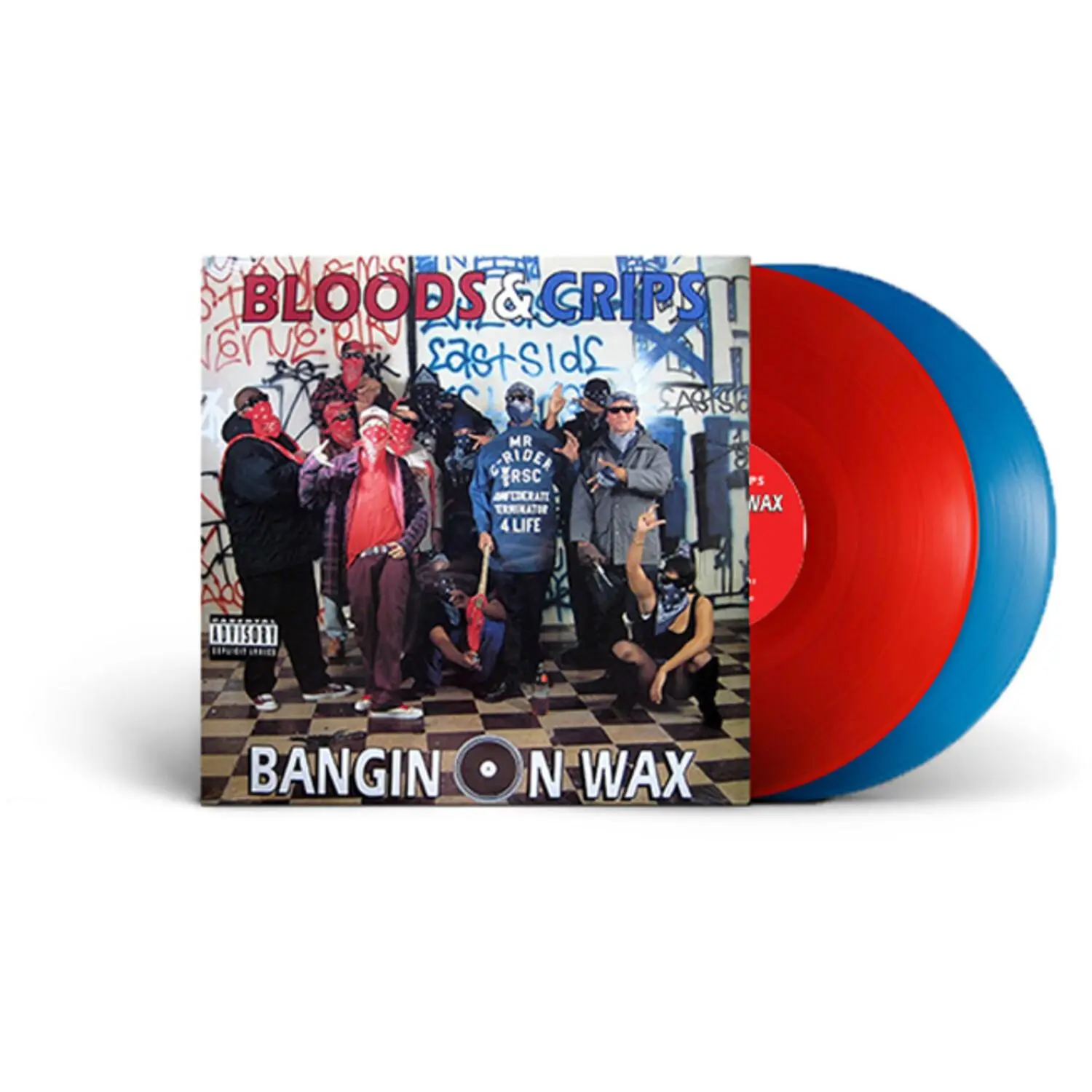 Bloods & Crips - Bangin On Wax  [VINYL RECORD - LP] Blue, Colored Vinyl, Red