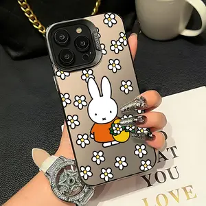 Cute cartoon rabbit M-Miffyes Phone Case Suitable for iPhone 17 16e 16 15 14 13 12 11 Mini Pro Max Air X XR XSMAX 8 7 Plus Anti Fall Matte Back Cover