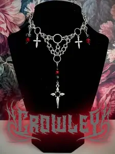 Supernatural Crowley Inspired Stainless Steel Chainmail Necklace