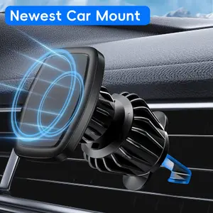 Magnetic Phone Holder for Car, Car Phone Holder Magnetic with Upgraded Clip & Ultra 6 Strong Magnets, Magnetic Car Phone Mount Magnet for Car Automobile Cradles, Cellphone Holder Stand, Soporte de Telefono para carro