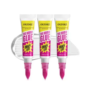 Brow Glue Crazy Lift - Strong Hold Brow Lamination Gel with Built-In Styling Comb for Flawless, Professional Makeup Finish - All-Day Hold