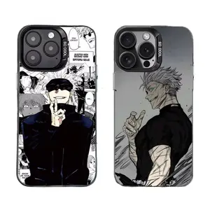 Anime G-Gojo S-Satoru JJK Cool Phone Cases For iPhone 17 16 15 14 13 12 11 Promax Pro Air Plus Black Matte Shockproof Cover Protection Gifts For Christmas Halloween Birthday