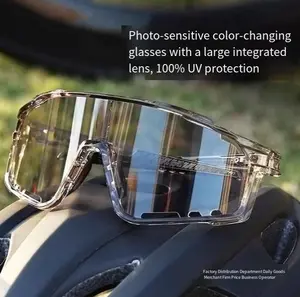 New Arrival: UV-Protective Sunglasses for Hiking & Cycling — Windproof, Changes color in response to UV intensity; the stronger the UV light, the deeper the color change.Sand-Resistant Sports Eyewear with Versatile, Stylish Photochromic Lenses