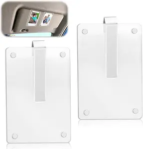 Car Photo Holder, Car Picture Holder, Transparent Acrylic Car Photo Clip, Photo Car Visor Clip, Personalized Sun Visor Picture Clip for Car, Car Sun Visor Photo Holder