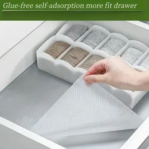 1 roll of waterproof and moisture-proof drawer liner, for kitchen cabinets, countertops, and wardrobes - special paper for shoe cabinets, waterproof and moisture-proof EVA cabinet mat for kitchen, refrigerator, wardrobe - non-slip and cuttable