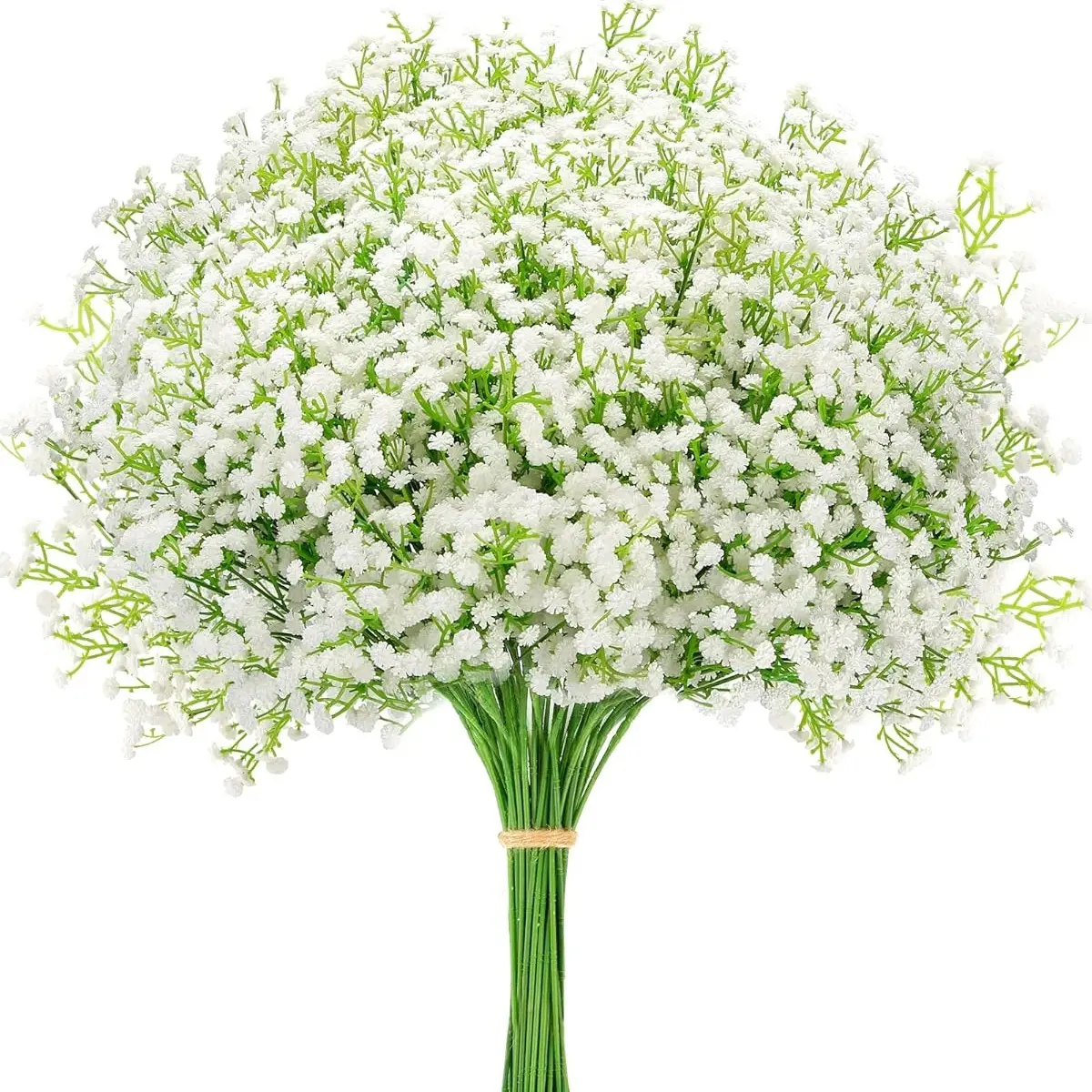 96 Baby's Breath Artificial Flowers, Bulk Faux Floral Arrangements for Home and Table Decor, Wedding Party and Garden Decoration, Fake Flowers