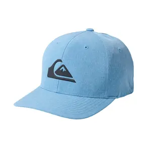 Quiksilver | Amped Up Flexifit Hat | Lightweight Breathable Polyester Hat | Silicone Logo Patch for Golf, Running, Summer Outdoor Sports | All-Day Comfort