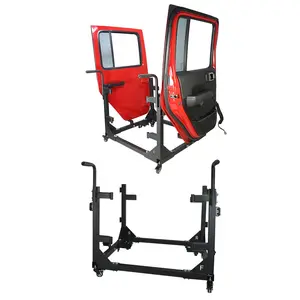 【GARVEE】Jeep Door Hanger Storage Rack Bracket Holder Compatible with 1987-2023 Jeep Gladiator JT & Wrangler JK JL TJ YJ JKU JLU, Removable Stand Cart for Sliding 2/4 Door Models