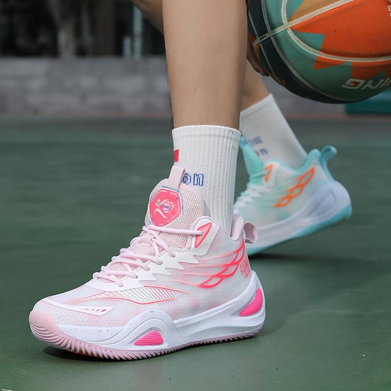 Couple's street-style basketball shoes, professional and stylish low-top design, non-slip, breathable and wear-resistant, suitable for indoor games, casual sports training, and all seasons.