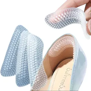 4pcs Anti-Slip Silicone Heel Protectors - Silicone Heel Stickers Heels Grips for Women Men Heel Cushions Inserts Pads Foot Heel Care, Prevent Blisters & Improve Shoe Comfort.