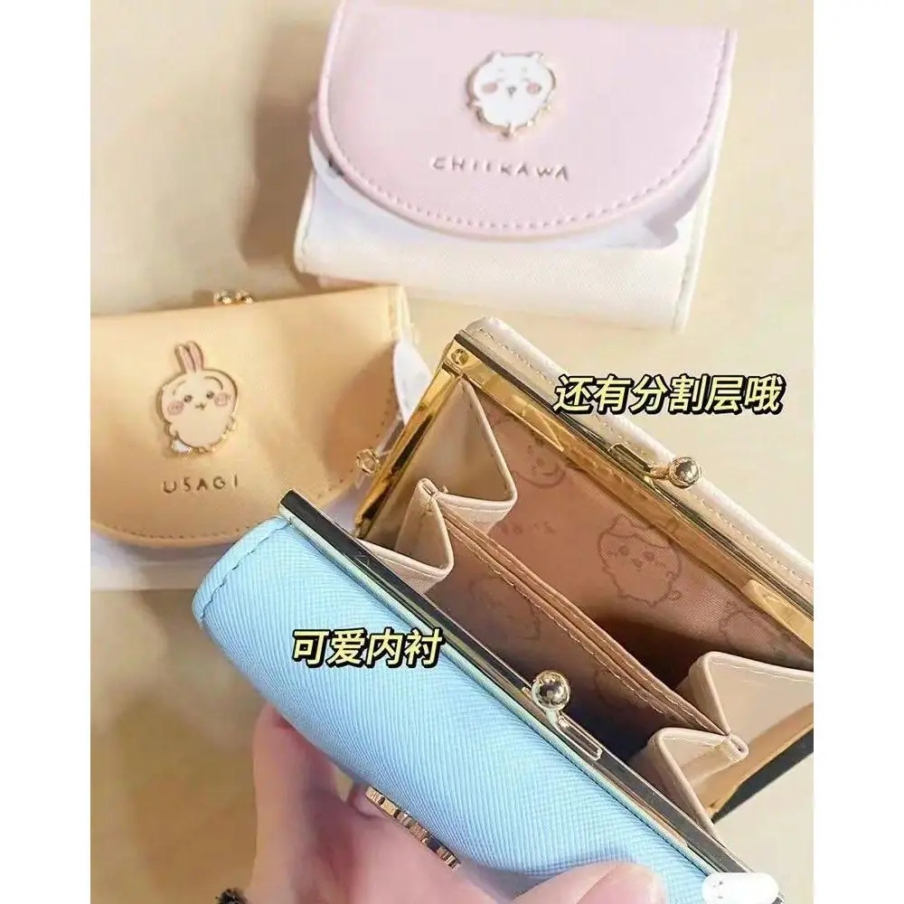 Chikawas a, b, USAGI Hachiware Kawaii Japanese Cartoon Straw Cute Compact Short Wallet Card Holder - DIY Felt Crafts Accessory, Convenient Gift for Girls & Felt Crafts Enthusiasts