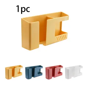 Wall-Mounted Remote Control Holder, Durable Plastic Storage Box for TV & Air Conditioner Remotes, Space-Saving Design, Easy Installation