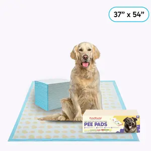PetsWorld NEW 3XL (37x54 inch) Health Monitoring Dog Pee Pads