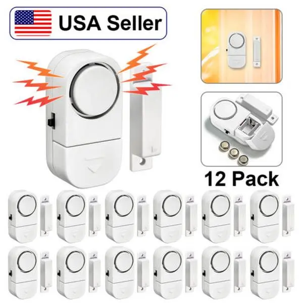 New Wireless Indoor Home Security System - Antitheft Magnetic Device with Door & Window Sensors for Burglar Protection (USA), Home Security Systems, Wireless Indoor Security