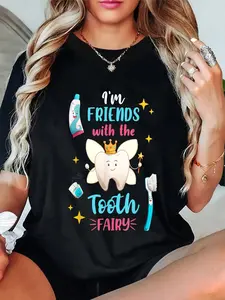 100% Cotton Dental Assistant Hygienist Pediatric Dentist T-Shirt Short