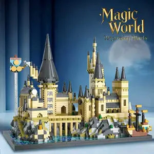 2743pcs 3D Magic Castle Building Kit, Building Block Sets, Abs Material, Ideal Gift for Collectors, Desktop Decoration, Stress Relief Toy, Christmas Halloween Birthday