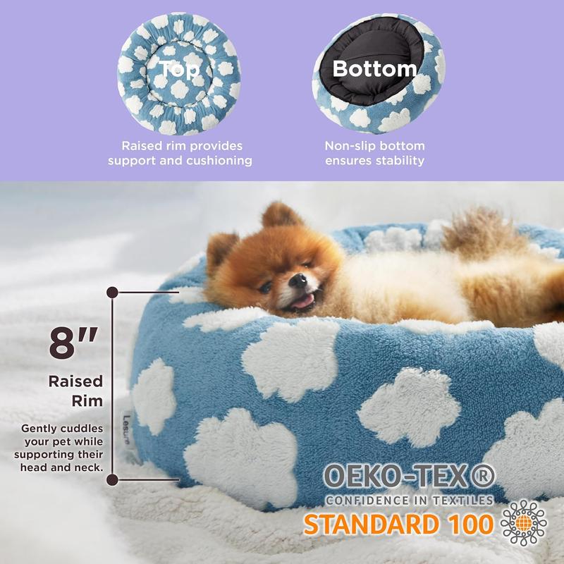 Lesure Warm Donut Bed - Cozy Fluffy Calming Bed for Small/Medium/Large Dogs & Cats, TikTokShopBlackFriday Choice, Soft Plush Round Pet Bed for Winter Comfort, Washable, Anti-Slip Bottom, Camas para Perros, Pet Supplies Bedding Lesure Warm Donut Bed - Cozy Fluffy Calming Bed for Small/Medium/Large Dogs & Cats, TikTokShopBlackFriday Choice, Soft Plush Round Pet Bed for Winter Comfort, Washable, Anti-Slip Bottom, Camas para Perros, Pet Supplies Bedding