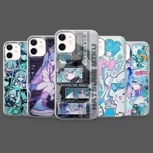Hatsune Miku Anime Phone Case for iPhone For Samsung, Phone Accessories, Fashion Case, Perfect Gift for Her Him, Phone Case for iPhone, Creative Dual Layer Case