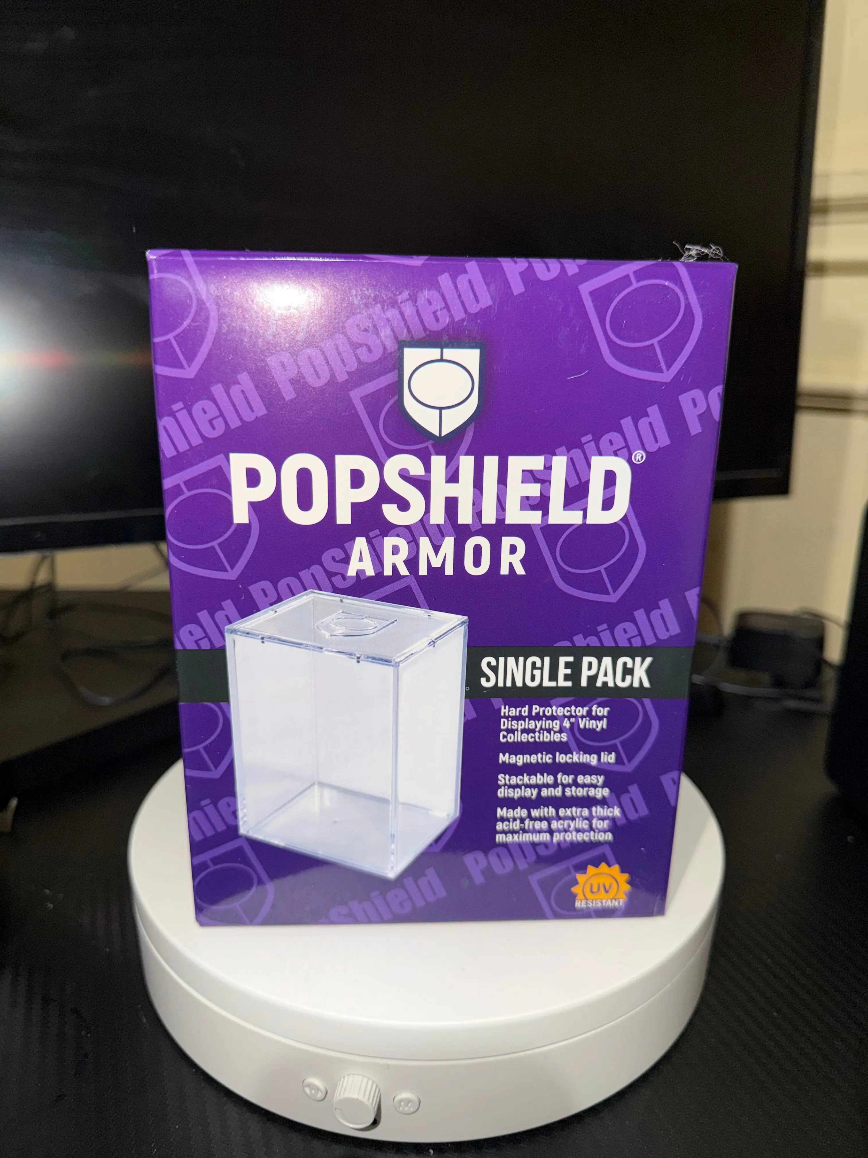 PopShield Armor 4-inch Vinyl Figure Acrylic Protector, Magnetic Lid