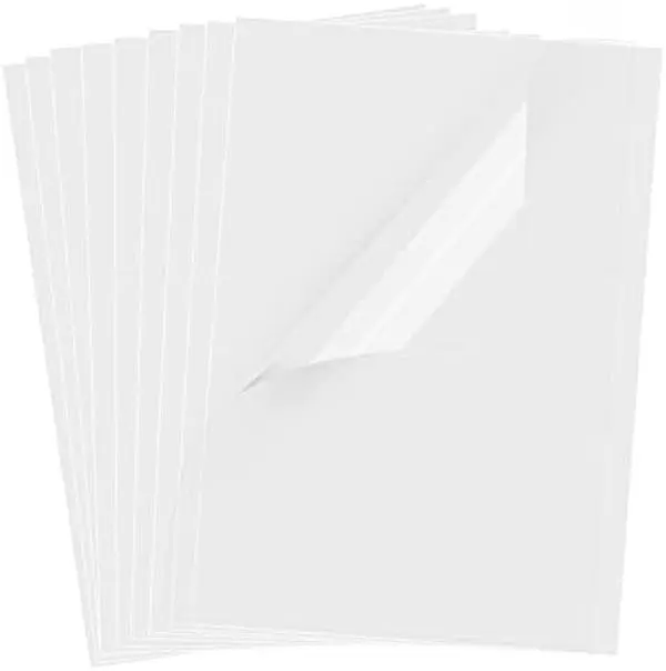 Transparent Inkjet Printer Transparency Film Paper (30 Sheets, 8.5x11 in/21.6*27.9 cm) - Instant Dry, Standard Size for All Inkjets, Overhead Projector, Silk Screen Printing, Camera Accessories
