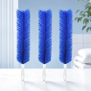 3Pcs Flexible Microfiber Duster Brush, Bendable Long Handle Dust Cleaner for Home Fan Window Air Conditioner Cleaning