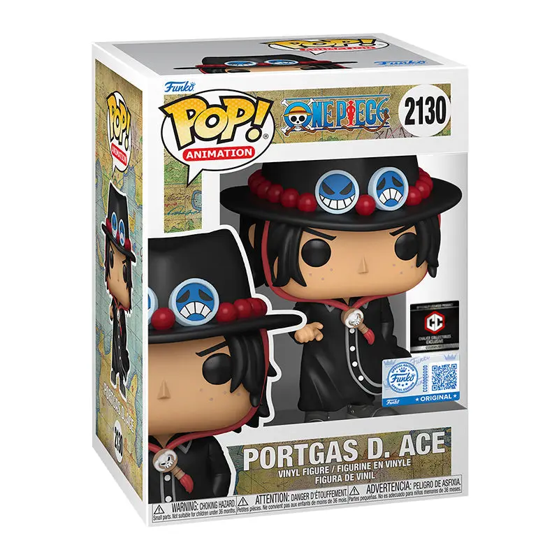 Funko Pop! One Piece - Portgas D. Ace (Intro) (Chalice Collectibles) #2130 Exclusive Collectible Pop Vinyl Figure