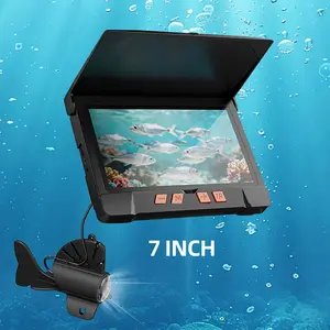 20m/50m 7-inch underwater fish finder camera/camera display for ice fishing, fully waterproof for viewing fish underwater