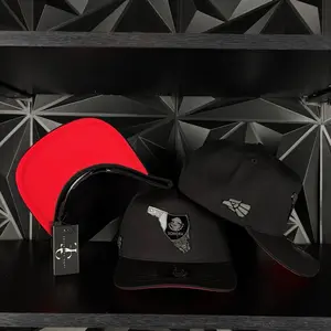 Sonora México estado SnapBack Hat-Black/Red Visor Cotton Cap