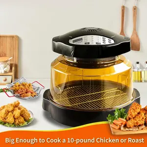 Transparent Amber Power Dome  Compatible with NuWave Oven Pro Plus and , Durable & Easy to Clean