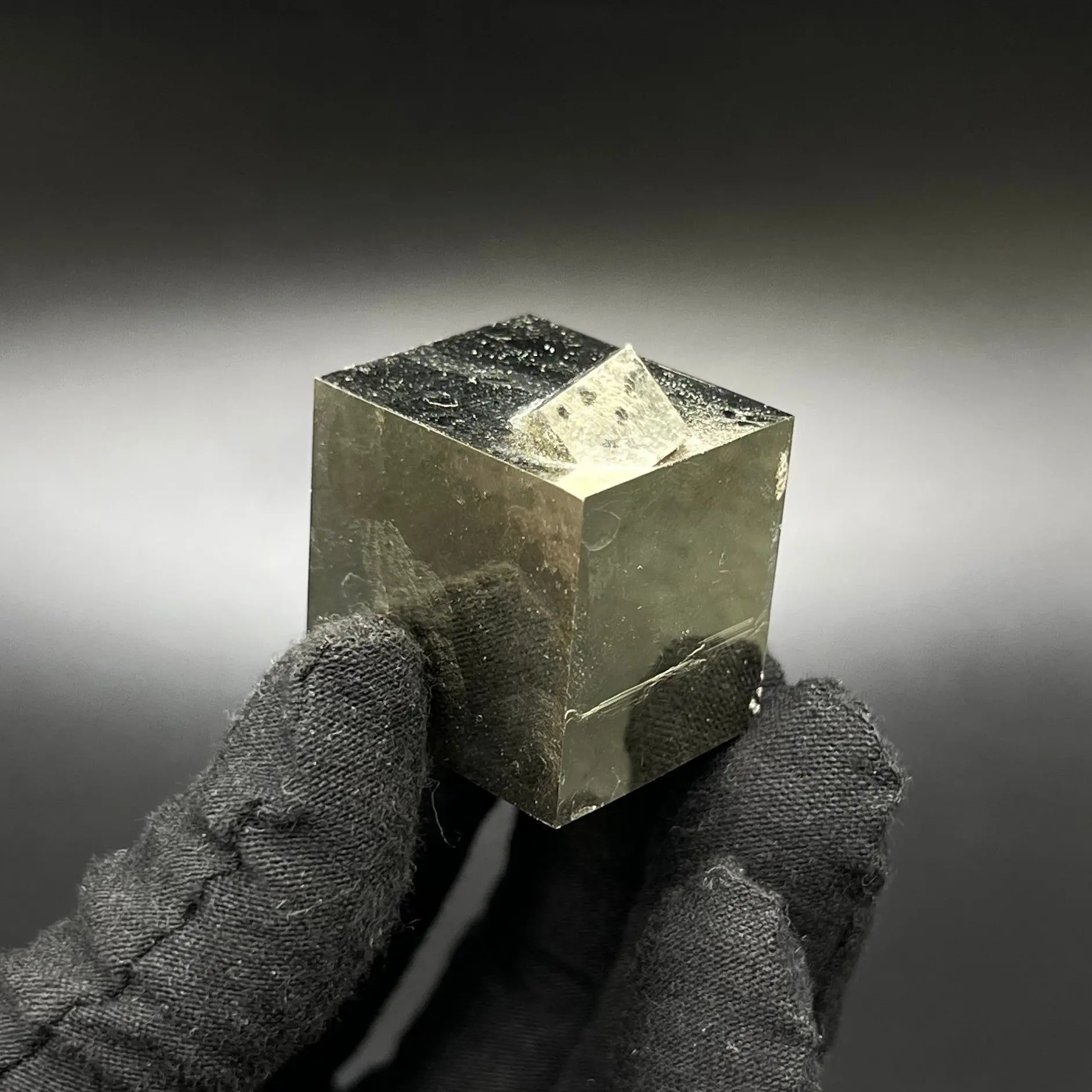 *Cubic Pyrite, from Mina Ampliación A Victoria, Navajún, Spain.