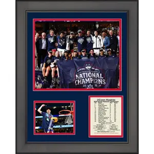 No Framed UConn Huskies 2025 Women's NCAA National Champions College Basketball ThreePoster Home Decor