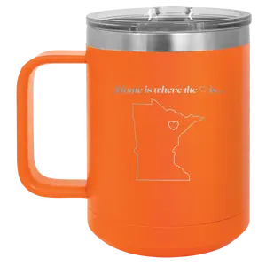 Minnesota Heart 15 oz Mug | Orange